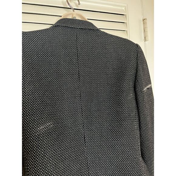 Linda Allard Ellen Tracy 3 button black tweed blazer size 6 Mint condition Perfe - Picture 4 of 6